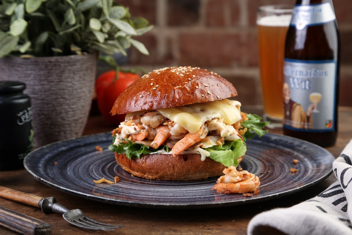 Креветки и бургеры Креветки и бургеры